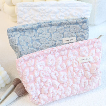 Floral Jacquard Simple Cloudy Cosmetic Bag DPB1013