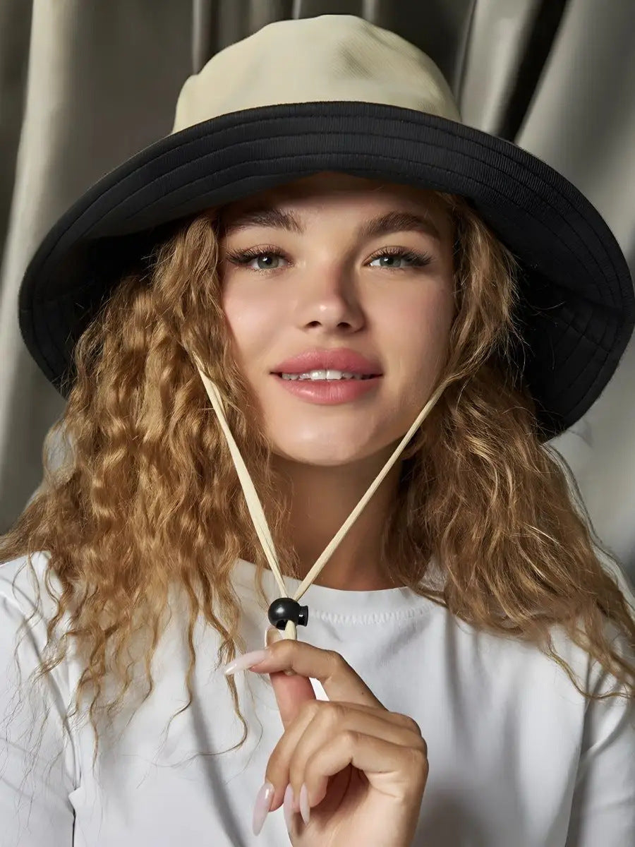 Reversible Wide Brim Bucket Hat - DippedShop Wholesale - #0147