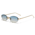 Trendy Oval Borderless Sunglasses - DippedShop Wholesale - #1875