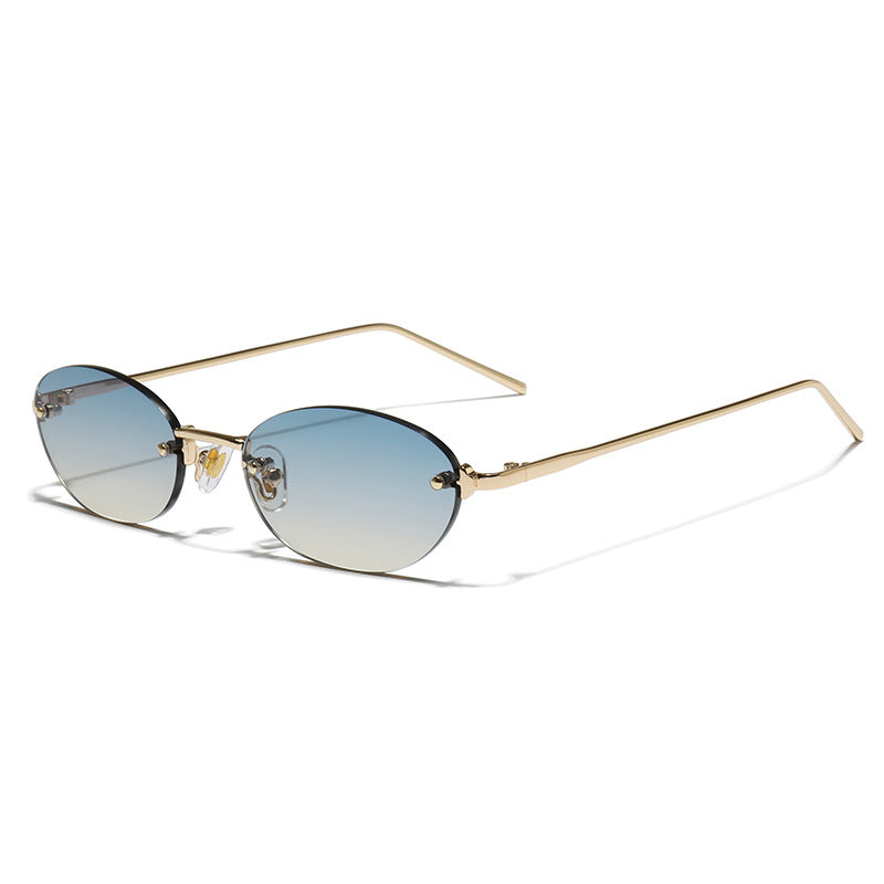 Trendy Oval Borderless Sunglasses - DippedShop Wholesale - #1875