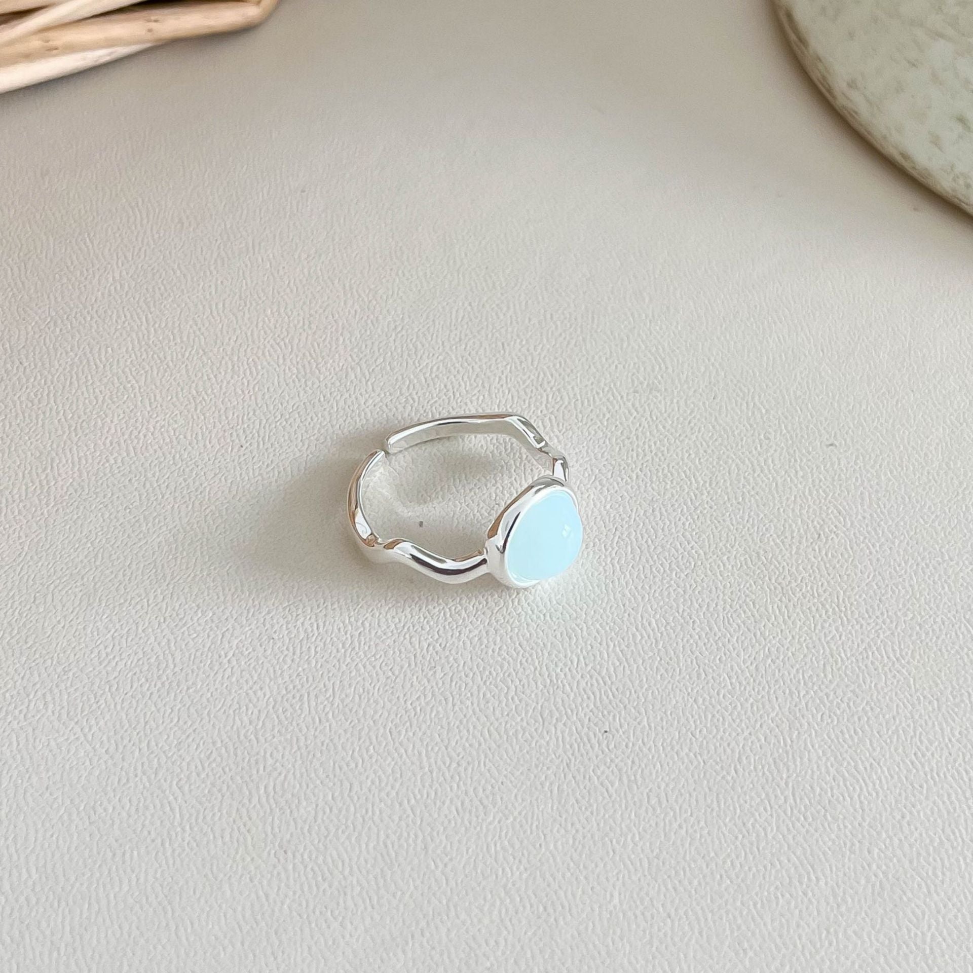 Gold Plated Natural Stone Open - DippedShop Wholesale - #3091