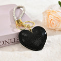 Rhinestone Heart Bag Charm - DippedShop Wholesale - #6499