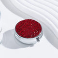 Rhinestone Round Mirror Case - DippedShop Wholesale - #8355