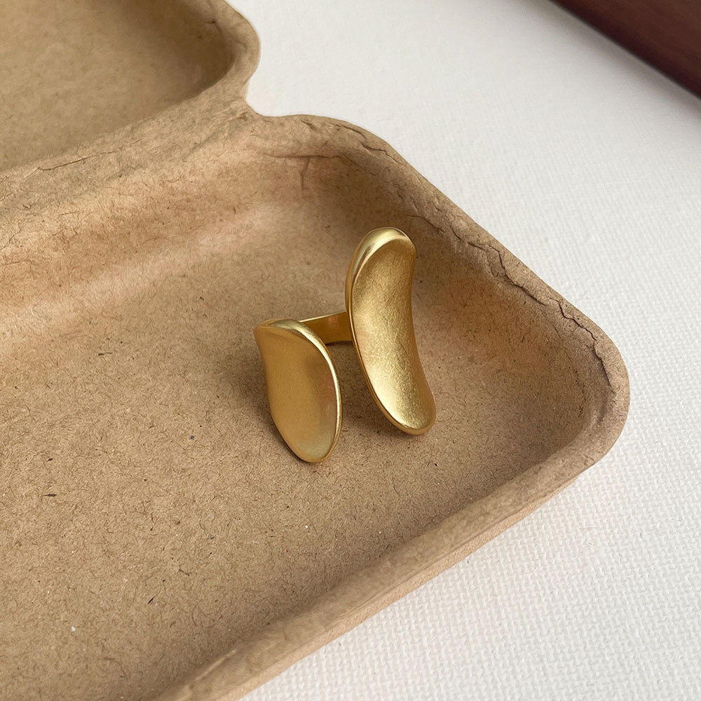 Chunky Irregular Geometric Open Adjustable Ring DP25E749