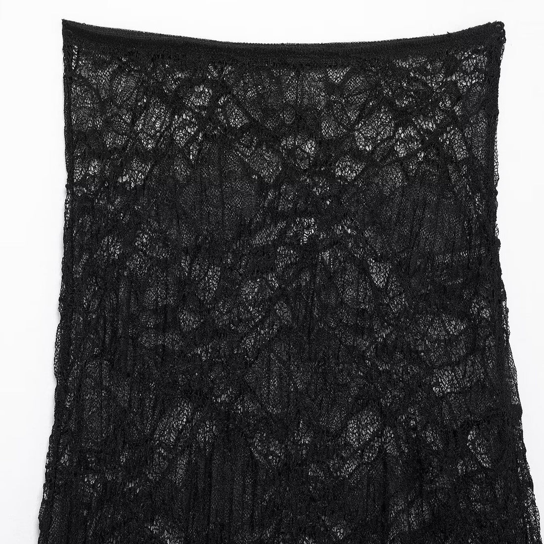 Trendy Solid Color Asymmetrical Lace Skirt  DP25C931