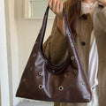 Trendy Punk Metal Grommet Handbag Shoulder Bag 6W10BBG1897