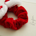 Cute Red Sequins Bowknot Velet Hair Scrunchie 6W6HSR436