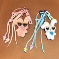 Solid Color Plush Rabbit Pendant Bag Charm 6W10BBC374