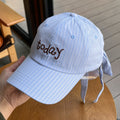 Striped Bowknot Baseball Cap - DippedShop Wholesale - #3715