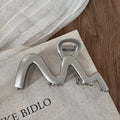 Simple Wave Metal Geometric Large Hair Claw MK2MBEP6W6HCP364