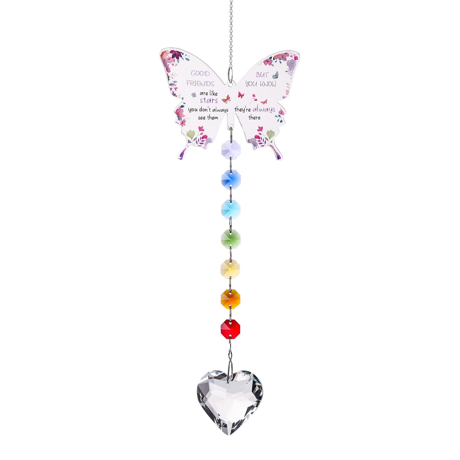 Oversized Butterfly Colorful Crystal Pendant Suncatchers MK2CZAS6H7HLS55