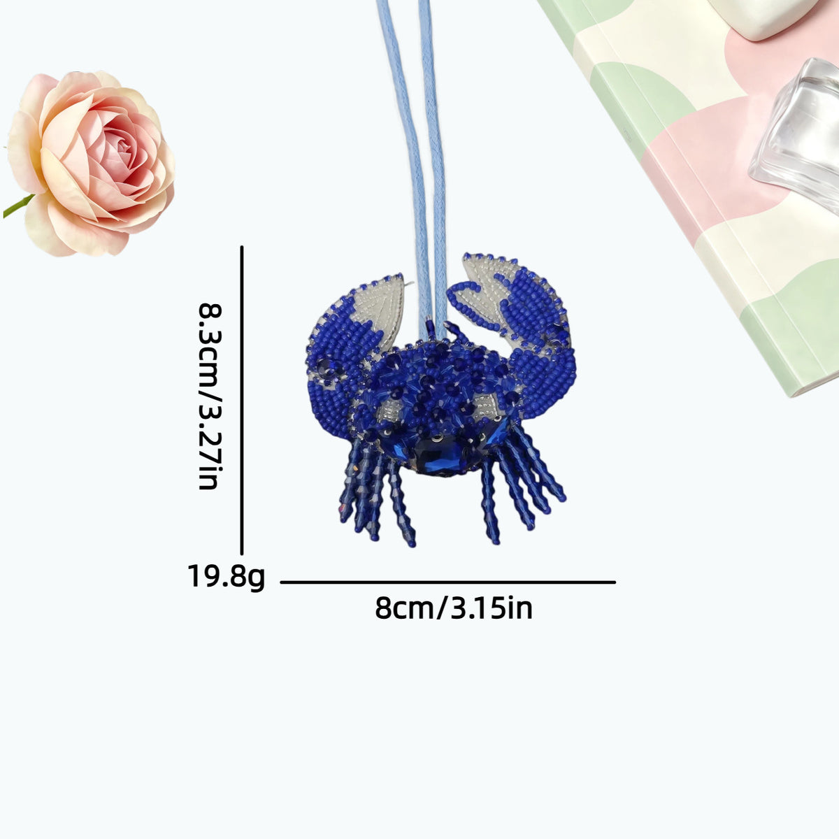 Creative Handmade Beads Jellyfish Bag Charm 6W10BBC799