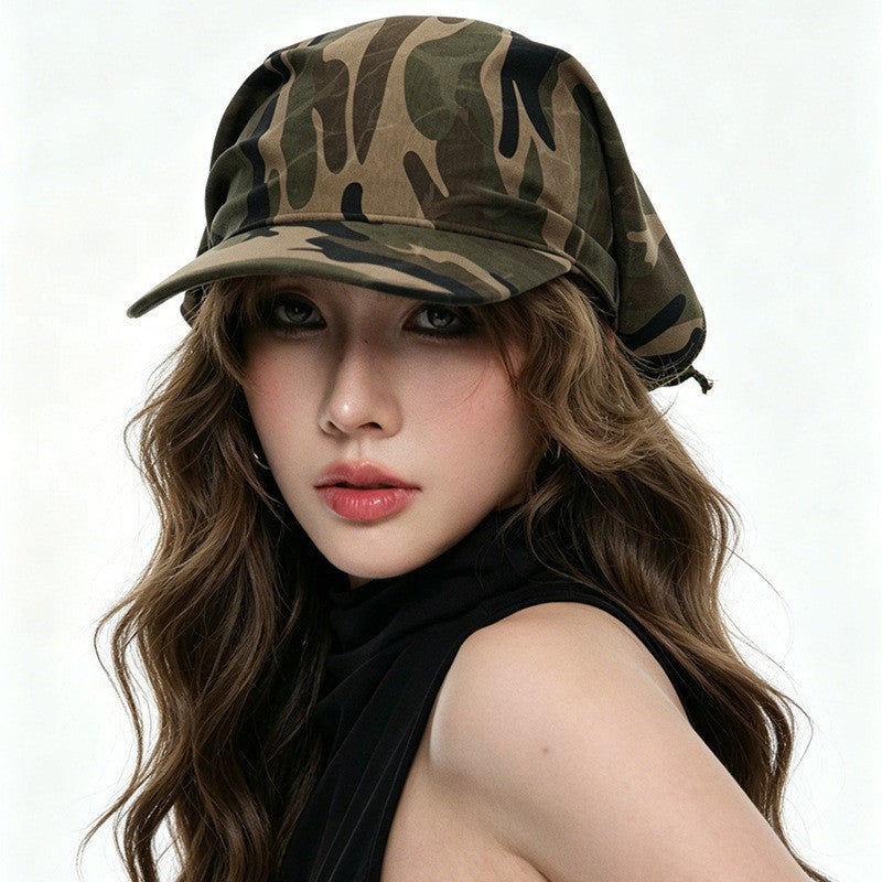 Vintage Camo Hip-hop Street Headscarf Baseball Cap 8BK6HAT192L