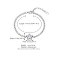 Simple Gold Plated Star Flower Chain Bracelet 6W6JBR530