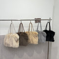 Elegant Ruffled Plush Large Capacity Shoulder Bags 6W10BBG1941