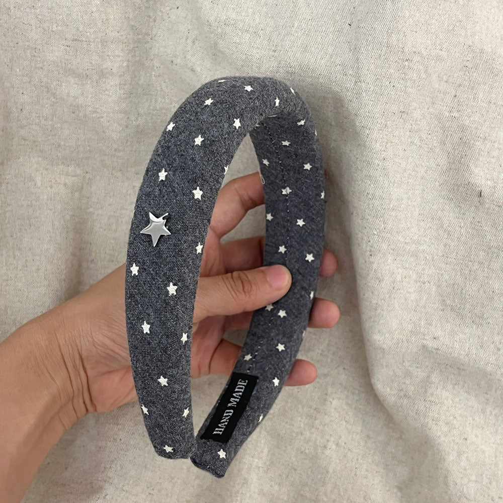 Stylish Color Block Star Print Sponge Headband MK2SPM6W6HBD12