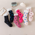 Random Color Sherpa Lined Christmas Socks MK2BLW6W8FSO900