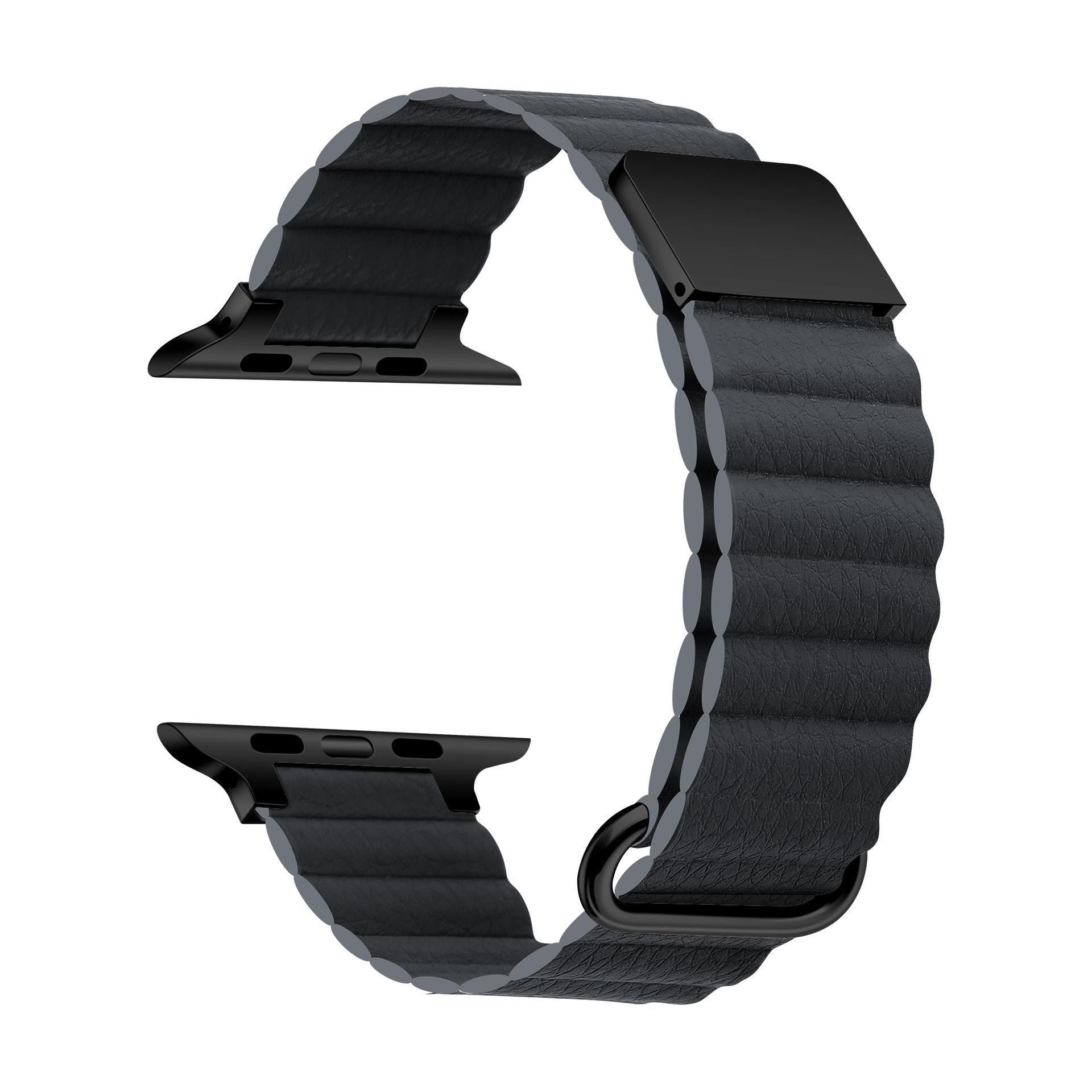 Litchi Texture PU Leather Magnetic Watch Band 6W6JWA133