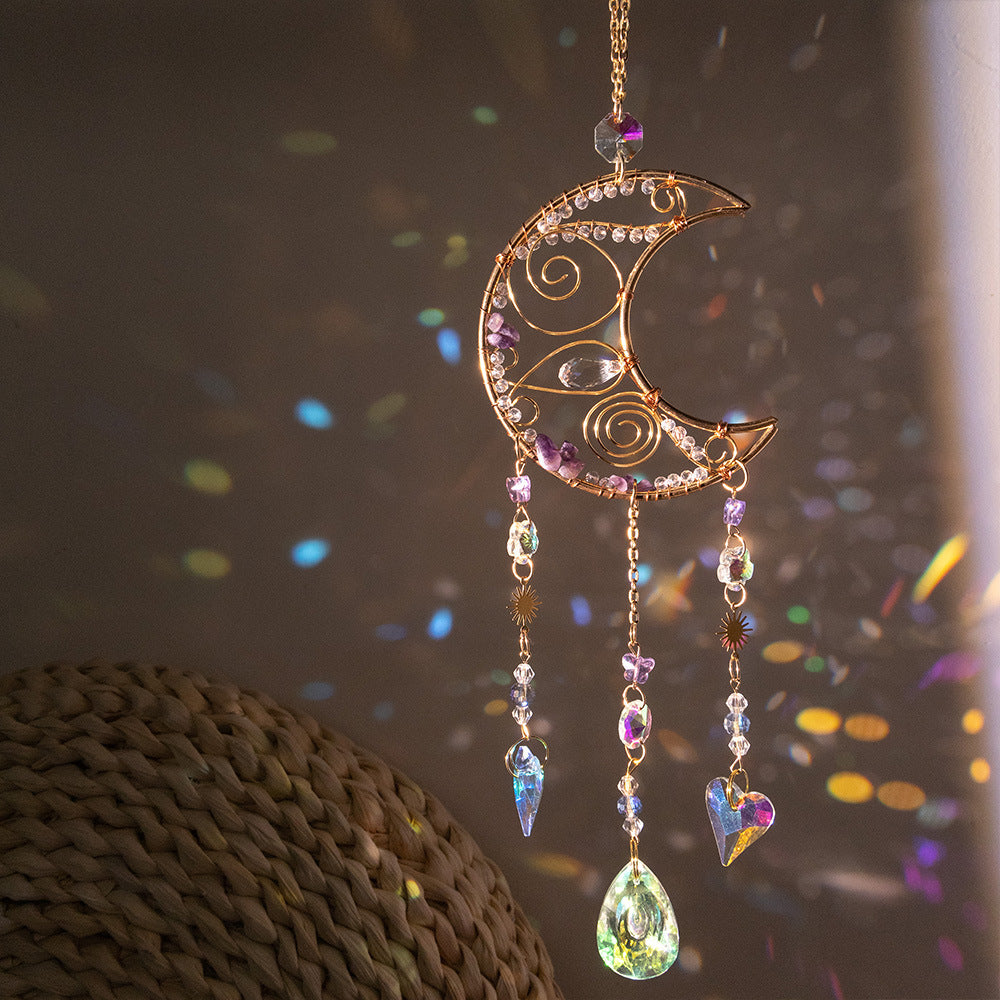 Moon Crystal Suncatcher - DippedShop Wholesale - #5331