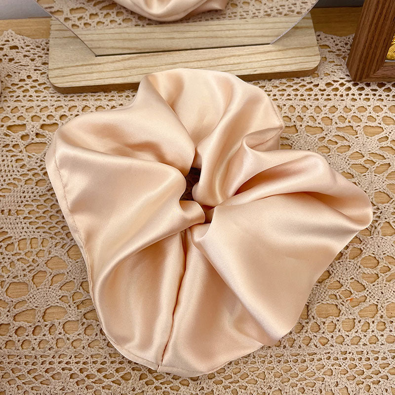 Oversized Solid Color Satin Elastic Scrunchies MK2BW6W6HSR48