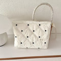 Polka Dot Quilted Makeup Bag - DippedShop Wholesale - #0483