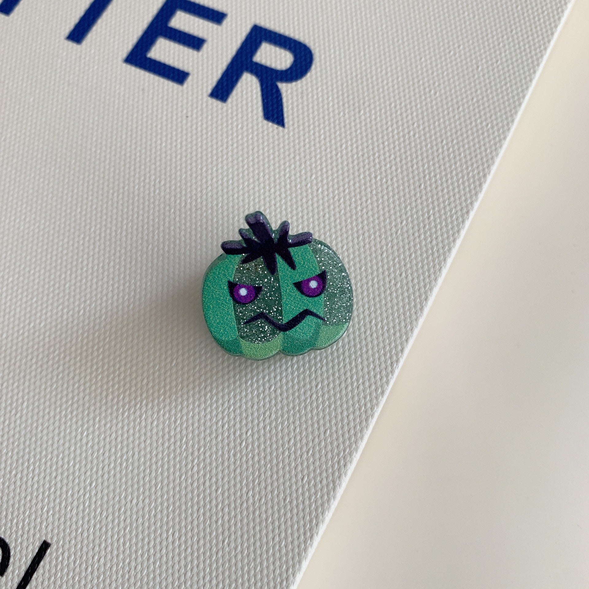 Quirky Halloween Ghost Pumpkin Mini Hair Claw 6W6HCP1322