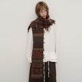 Vintage Boho Style Jacquard Knit Scarf 6W6NSW264