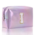 Simple Initial Letter Embroidered Portable Makeup Bag 6S10BOB1037