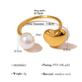 Cute Gold Plated Heart Open Ad - DippedShop Wholesale - #8211