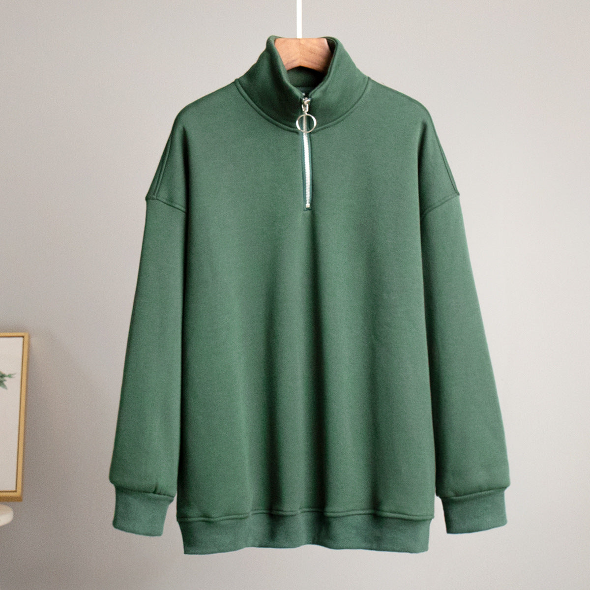 Loose Lapel Zipper Hoodie - DippedShop Wholesale - #4499