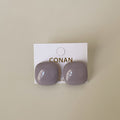 Enamel Square Stud Earrings - DippedShop Wholesale - #7171