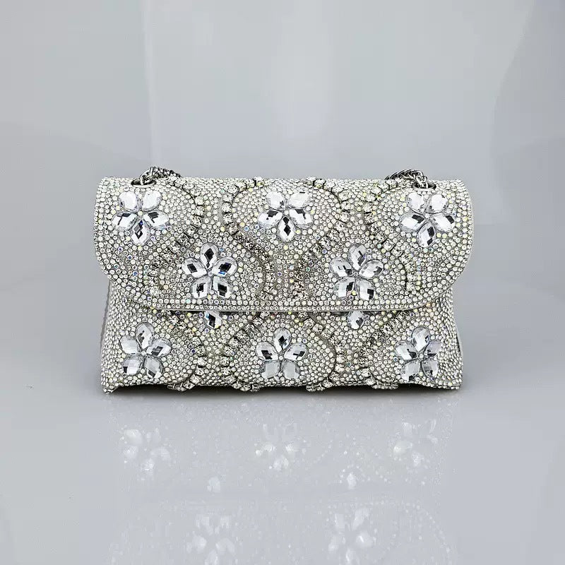 Elegant Rhinestones Flap Over Evening Bags 6W10BBG1943