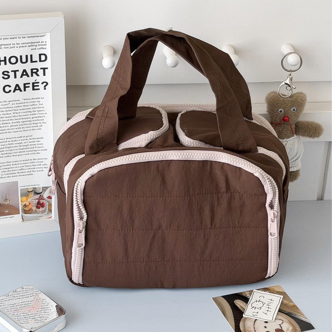 Vintage Multi-Layer Large Capacity Makeup Bag MK2BW6S10BOB54