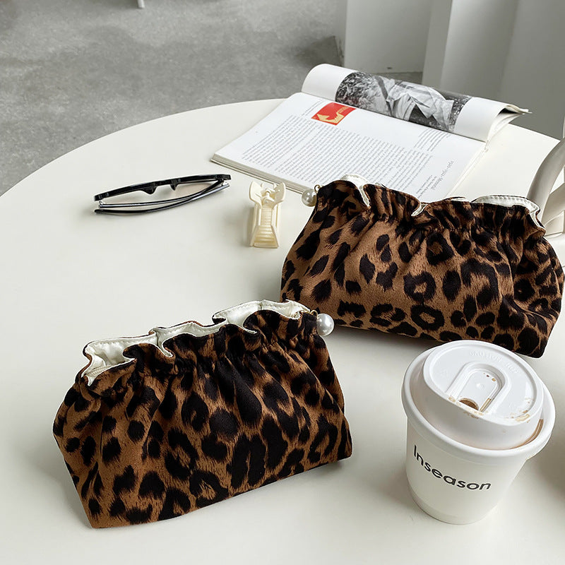 Vintage Leopard Cosmetic Bag - DippedShop Wholesale - #4211