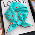 Sweet Floral Print Soft Silk Scarf 6W6NSI202