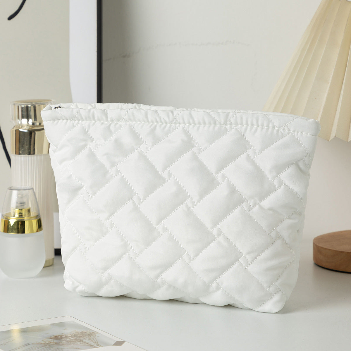 Quilted Shell Cosmetic Bag - DippedShop Wholesale - #2419