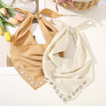 Trendy Studded Hollow Out Triangle Bandana Headscarf MK2BK6W6HHS15