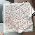 Paisley Print Luxury Mulberry Silk Square Scarf MK2BW6W6NSI04