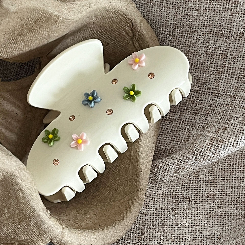 Sweet Colorful 3D Flower Acetate Hair Claw 6W6HCP1273