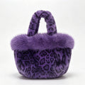 Retro Leopard Pattern Plush Handbag 6W10BBG1946