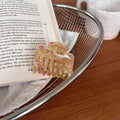 Simple Marble Textutred Acetate Mini Hair Clip 6W6HCP1301