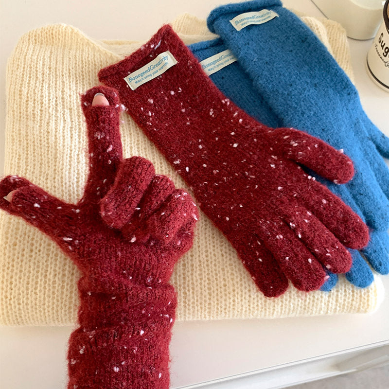 Irregular Dots Touch Screen Gloves - DippedShop Wholesale - #7571