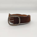 Punk Style Double Studded Adjustable Leather Belt 6W6JBT164