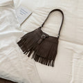 Fringe Underarm Tote Bag - DippedShop Wholesale - #6051