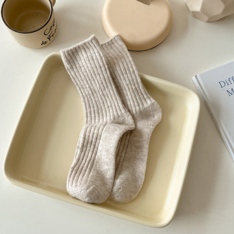 Winter Striped Thick Warm Crew Socks 6W8FSO675