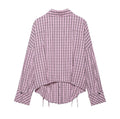 Plaid Long Sleeve Shirt - DippedShop Wholesale - #5011