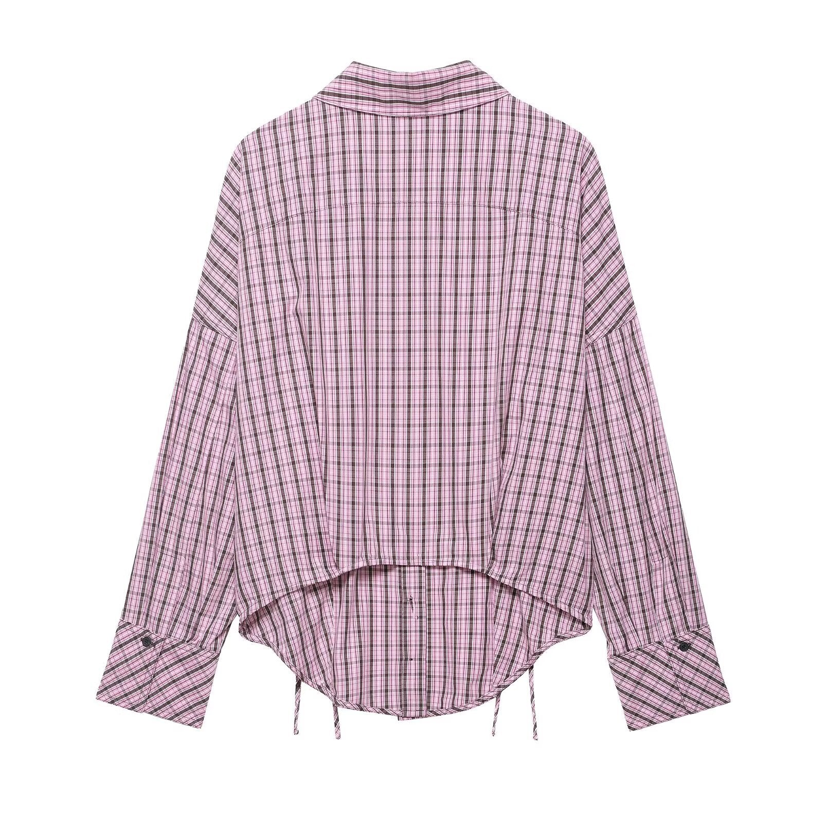 Plaid Long Sleeve Shirt - DippedShop Wholesale - #5011