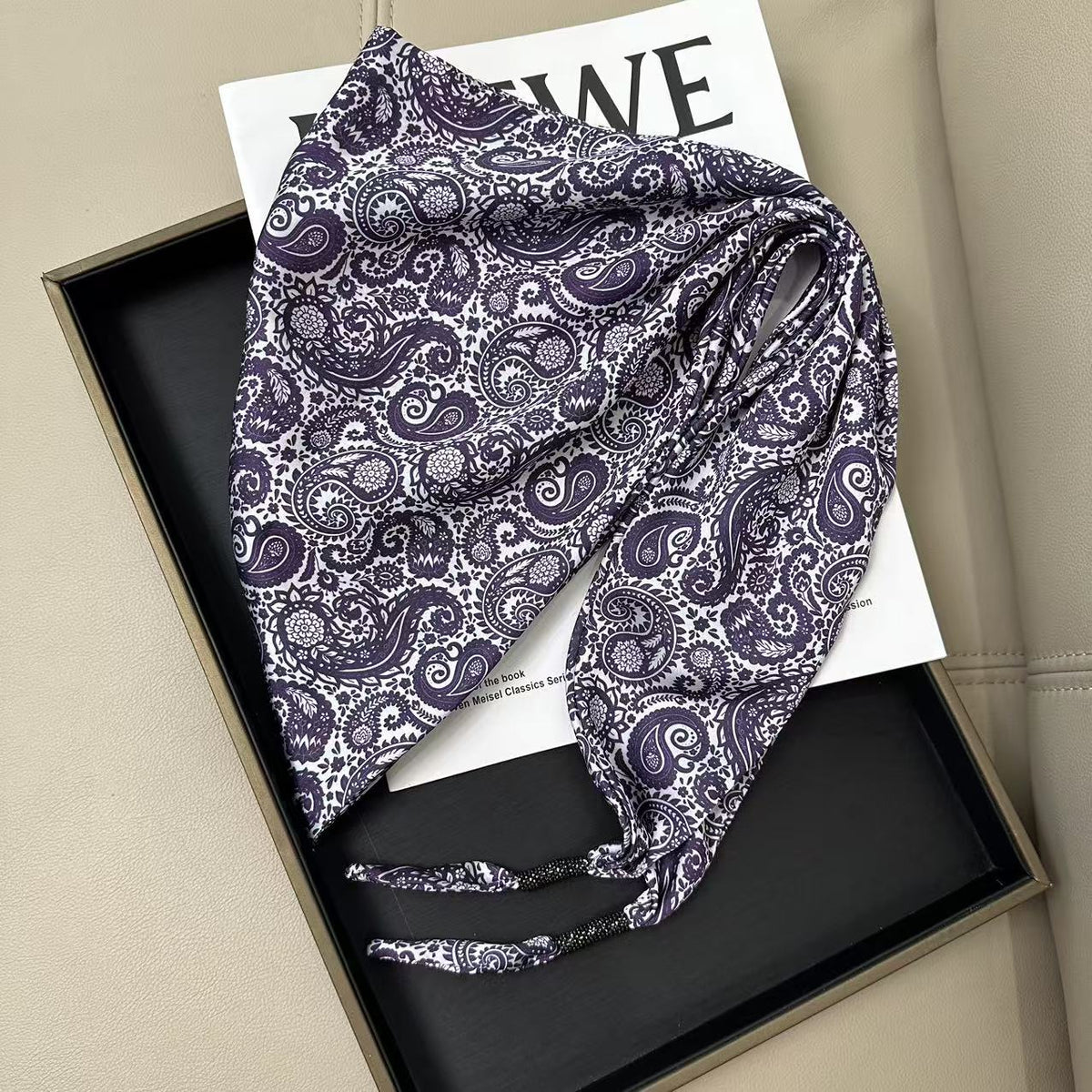 Floral Print Silk Scarf - DippedShop Wholesale - #0195