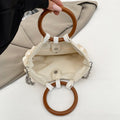 Handmade Shell Top Handle Evening Tote Bag 8BW6BBG421