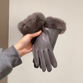 Fluffy Fur Cuff Gloves - DippedShop Wholesale - #3827